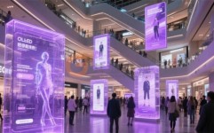 共显盛视OLED透明屏：重塑新零售场景的沉浸式体验革命口红品牌